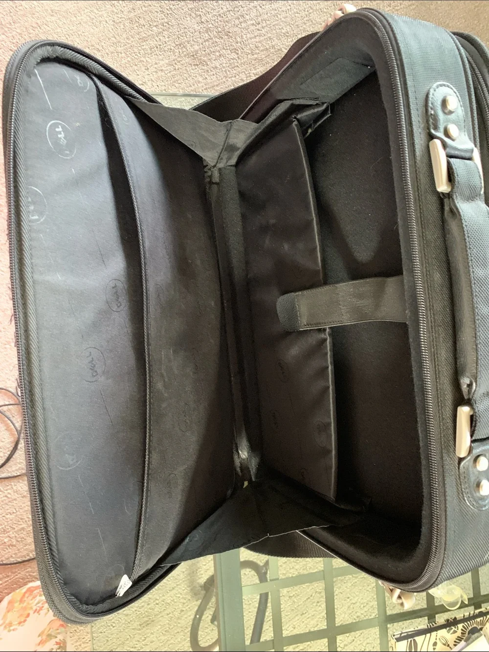 Dell Black Nylon Laptop Briefcase with Shoulder Strap 15.5